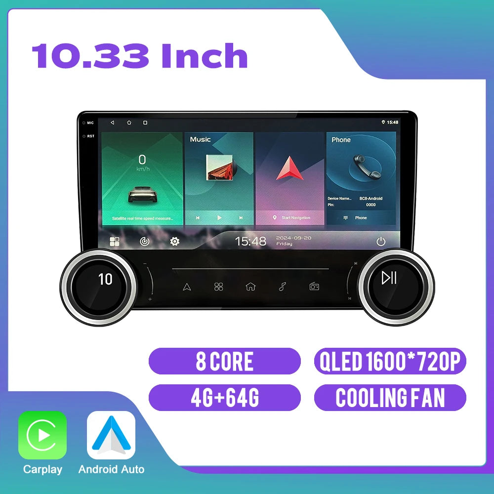 Premium 10.1" / 10.33" Wireless CarPlay & Android Auto 2K Car Stereo