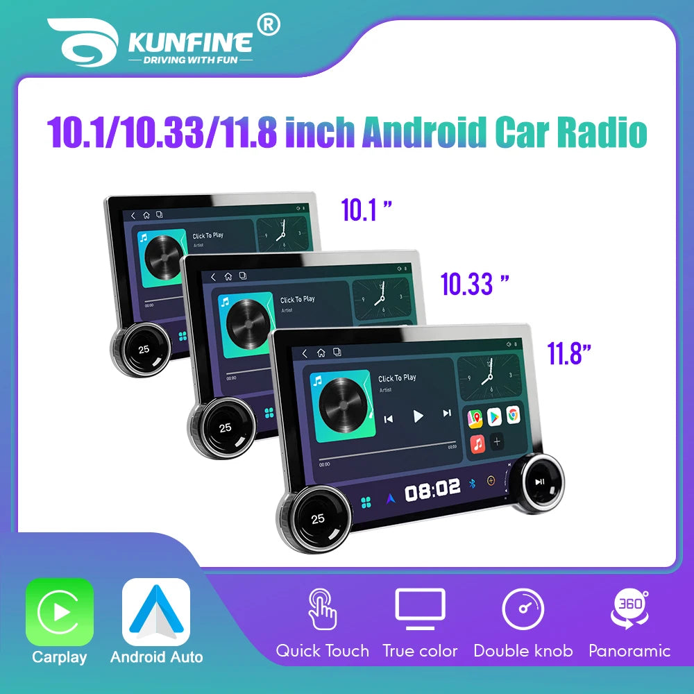 Premium 10.1" / 10.33" Wireless CarPlay & Android Auto 2K Car Stereo