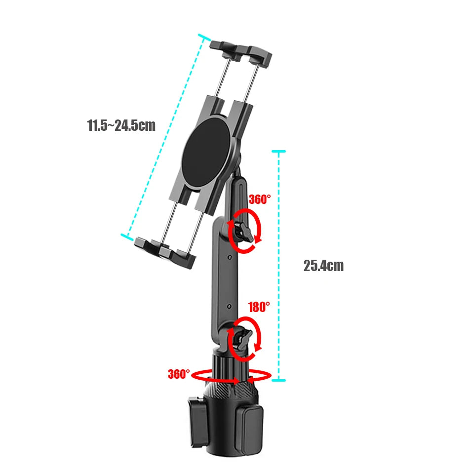 Universal Heavy-Duty Car Cup Holder Tablet & Phone Mount