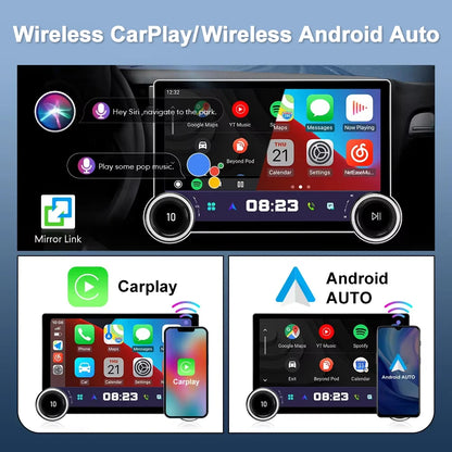 Premium 11.5" Wireless&4LTE 2-Knobs CarPlay & Android Auto System